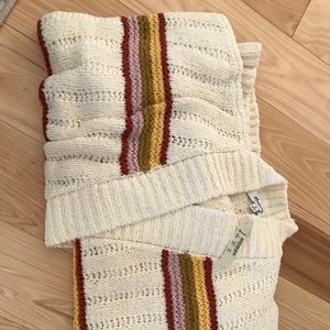NWT Madewell Striped Diaz Open Cardigan